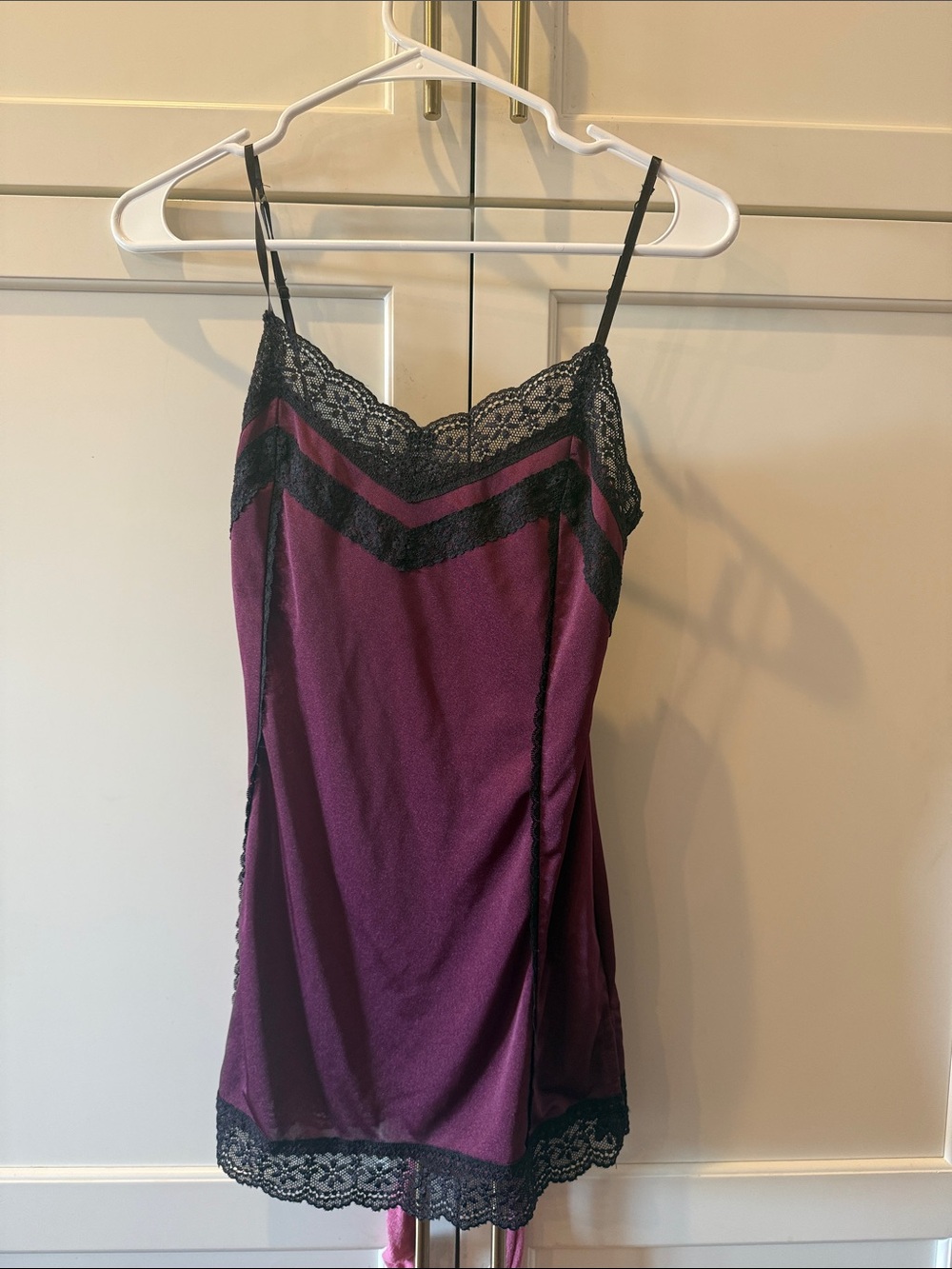 Y2K Limited Women's Plum Lace-Trim camisole XS